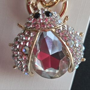 Elegant Gold and Silver Ladybug Keychain/Bag Charm NWT